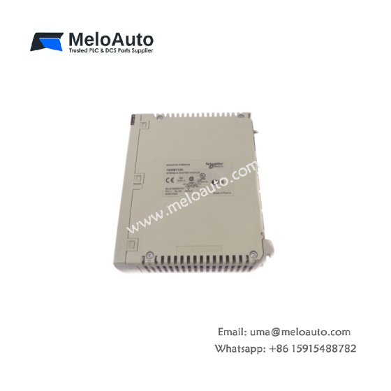 Schneider TSXIBY100 InterBus bus module for Premium PLC. 9-pin D-sub interface, 0.12 kg weight. 1.5A current draw. Specs inside.