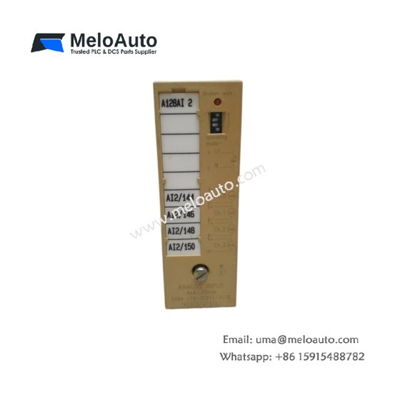 Siemens 9AB4110-3EB11-1L00 analog input module. 8 differential channels, 16-bit resolution, ±10V/4-20mA, isolated.