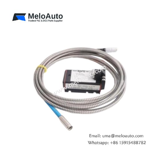 EPRO PR6424/010-040 16mm eddy current sensor for turbines. Features 4mm linear range, M18 thread, 5m cable, -35 to 180°C, PR6424 series.