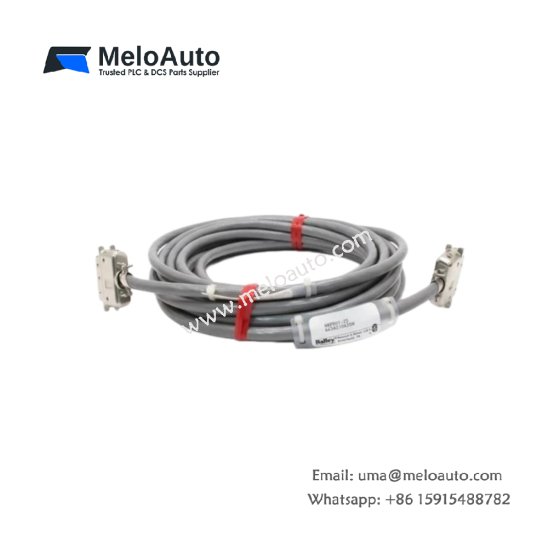 ABB Bailey NKPR01-25 25-foot printer cable for INFI 90. Features DB25 connectors, foil shielding, stranded conductors, 7.62m length, 0.65kg.