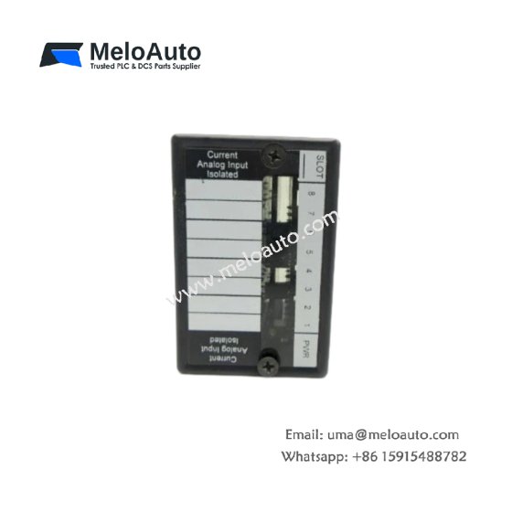 GE HE670ADC830 analog input module for Genius I/O systems. 8 channels with 16-bit resolution. Supports voltage and current inputs.