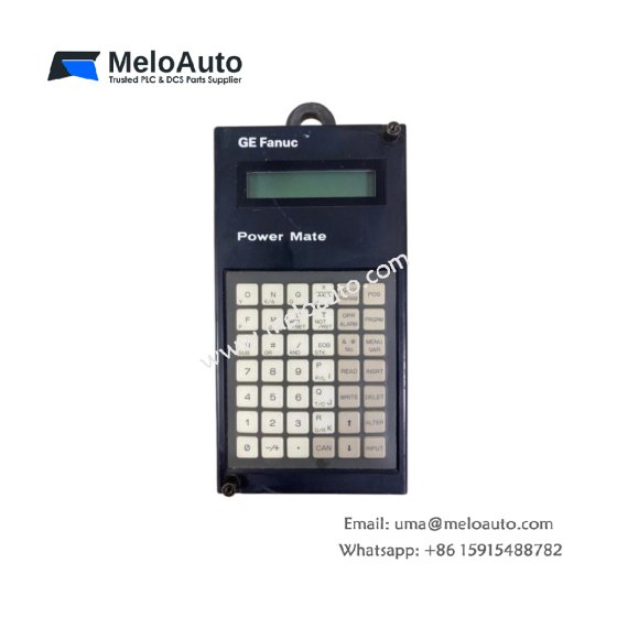 GE A02B-0118-C043 Power Mate positioning controller. Single servo axis, ±10V analog output, 16 inputs, 12 outputs, 500 kHz encoder input