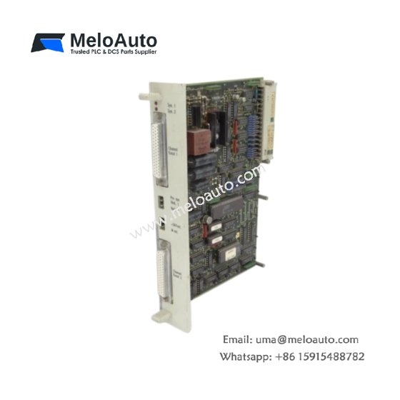Siemens 6ES5700-1SA11 central mounting rack with 8 slots for S5 modules, 19-inch form factor, 2.8kg weight, and 16A backplane capacity.