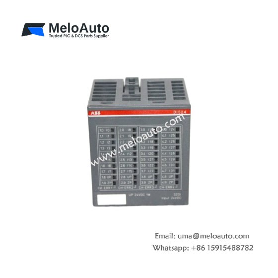 ABB 1SAP240000R0001 digital input module with 16 channels. Weight 0.19kg, size 112x67x76mm, 24V DC sinking inputs, no energy storage