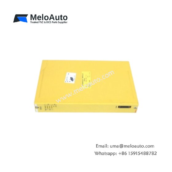 GE A03B-0801-C101 interface module with 16 digital inputs, 8 digital outputs, and 2 analog inputs. Optical isolation. 0.85kg. No battery