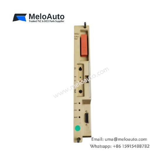 Siemens 6ES5942-7UA13 central processing unit features 16-bit CPU at 10 MHz, 8 kB program memory, 256 I/O capacity Siemens 6ES5942-7UA13 central processing unit features 16-bit CPU at 10 MHz, 8 kB program memory, 256 I/O capacity