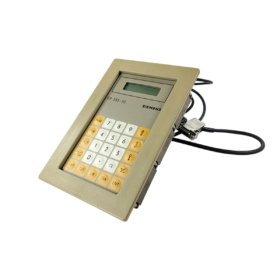 Siemens 6ES5393-0UA15 operator interface for SIMATIC S5. 2x20 LCD, 12 keys, AS511 interface, 80 messages, 24V DC.