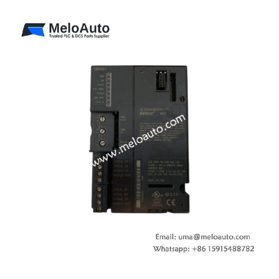 GE IC200GBI001-FF | Genius Bus Interface Unit | 153.6 kbit/s, VersaMax