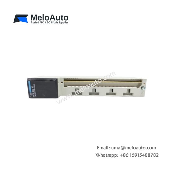 Schneider 140DDI15310C 32-channel discrete input module 24VDC. 6mA per channel, 2ms response, 500V isolation, 0.36kg.