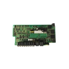 GE A16B-2200-0210/04A serial port board for CNC systems. 4 RS-232 and 2 RS-422 ports, 115.2 kbps, FIFO buffers, 210x175mm, 295g.