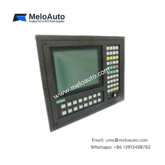 Siemens 6AV3530-1RR32 operator panel for SIMATIC S5. 4x20 LCD, 24 keys, AS511/RS-232, 200 messages, real-time clock.