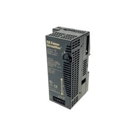 GE IC200PWR101H power supply for VersaMax systems. 120/230V AC input, 24V DC 1.5A output, 20ms hold-up, overload protection