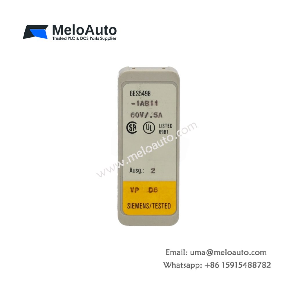 Siemens 6ES5498-1AB11 Arc Suppression Module for SIMATIC S5 Outputs