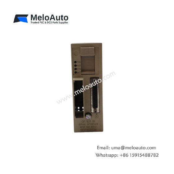 Siemens 6ES5521-8MA21 Communication Processor. 160x125x50mm, 0.58kg, RS232/RS485 ports, 9600 baud, 24V DC. For SIMATIC S5 networks.