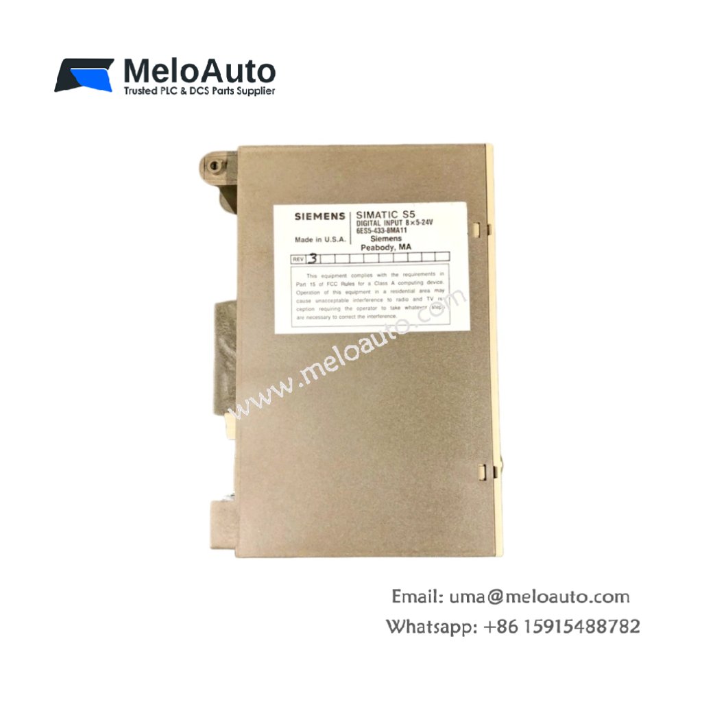 Siemens 6ES5433-8MA11 Digital 8 Input Module – Signal Receiver Unit