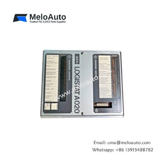 Schneider LOGISTAT P020 control unit for small automation. 8 inputs, 4 relay outputs, 40 logic steps, 8 timers, 8 counters, DIN rail mount