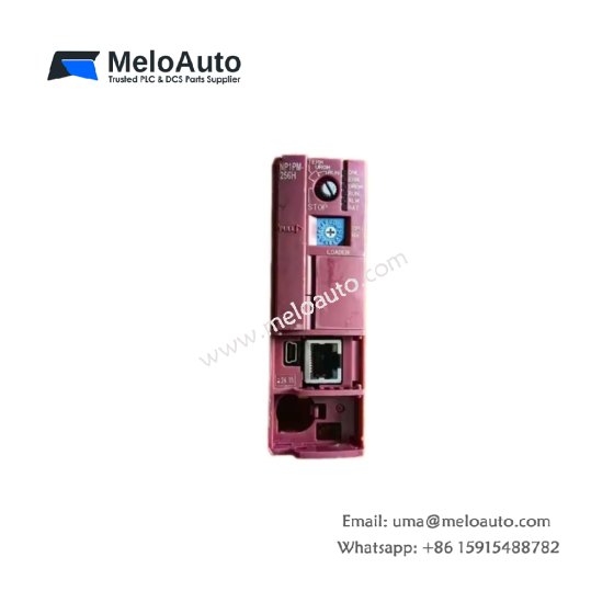FUJI NP1PM-256H CPU module for MICREX-SX systems. 32-bit RISC processor. 256KB user memory. 0.01µs per instruction. 8192 discrete I/O.