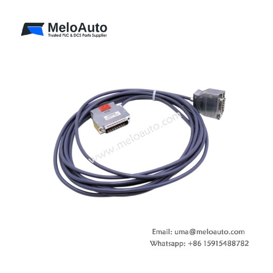 Siemens 6ES5731-1BF00 plug-in cable with 2m length, 20-pin IDC connectors, braided shield, and 0.18kg weight for SIMATIC S5 systems.