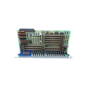 GE A16B-2200-0853 PLC control board for CNC systems. 16-bit CPU at 20MHz, 48 digital inputs, 32 outputs, 8 analog inputs, 512KB RAM.
