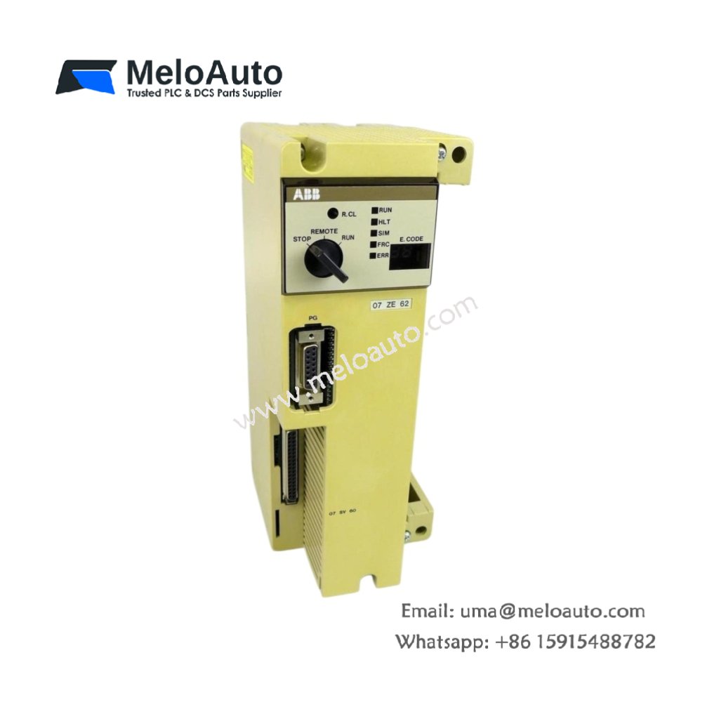 ABB 07 ZE 62 R201 – Central Unit for Advant Controller Systems