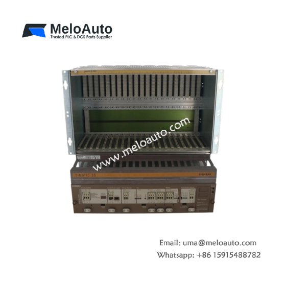 Siemens 6ES5183-3UA13 expansion unit for SIMATIC S5. 8 module slots, weight 3.2kg, size 233x254x182mm, passive backplane, no energy storage