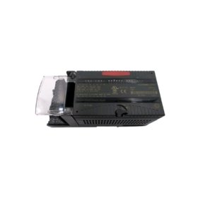 GE IC200MDL240J VersaMax AC input module. 8 channels, 120V AC, 12mA per channel, 30ms filter, optocoupler isolation, no battery.