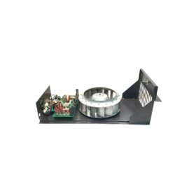 ABB IPFAN13 Fan Assembly: 120 CFM airflow, dual brushless DC fans, 2800 RPM, 470µF capacitor, 267x105x185mm, 1.15kg.