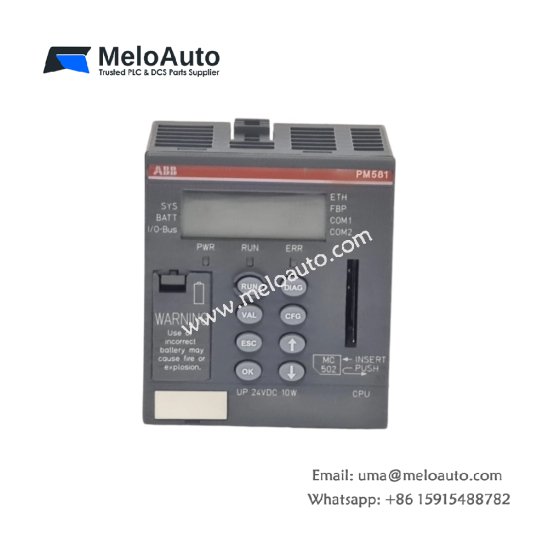 ABB 1SAP140100R0170 CPU features 600 MHz ARM Cortex-A8, 256 MB DDR3 RAM, dual Ethernet ports, and 512 kB retentive memory ABB 1SAP140100R0170 CPU features 600 MHz ARM Cortex-A8, 256 MB DDR3 RAM, dual Ethernet ports, and 512 kB retentive memory