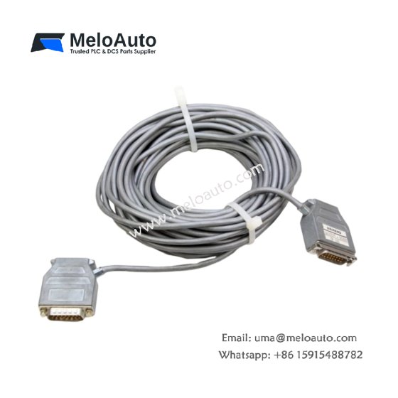 Siemens 6ES5727-2CB00 connecting cable for SIMATIC S5. 2.5 meters, 9-pin to 15-pin, shielded twisted pairs, AS511 interface.