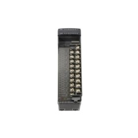 FUJI NP1Y16T09P6 standard I/O module for MICREX-SX. 16 sinking transistor outputs. 24V DC at 0.5A per channel. 0.5ms response time.