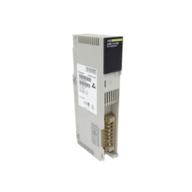 Schneider 140CPS11400C power supply module. 115V AC to 5V/24V DC, 10A/2A outputs, 5600µF storage, 1.1kg. For Quantum PLC rack