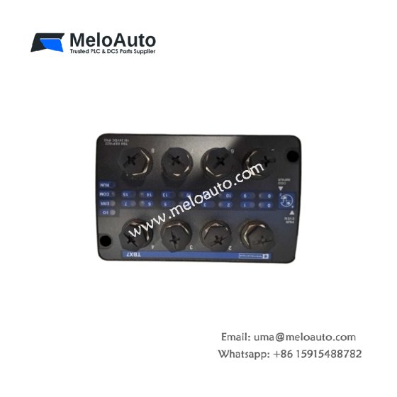 Schneider TBXEEP1622 16-channel discrete input module 24VDC. 7mA per channel, 4ms response, 1500V isolation, 0.32kg.