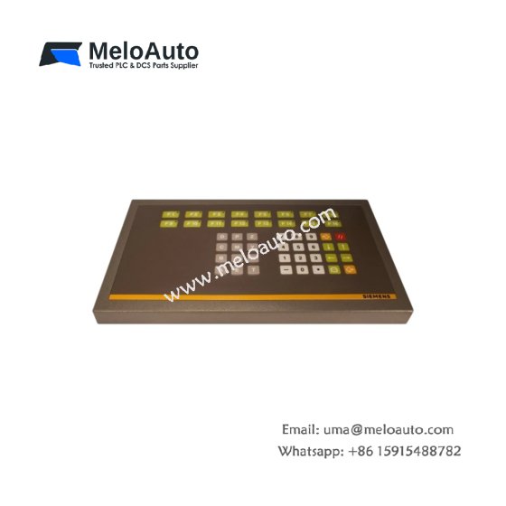 Siemens 6FM1495-1AB10 WS 495 membrane keyboard for SIMATIC HMI. 40 keys, IP54, ribbon cable interface for OP25/OP35 panels.