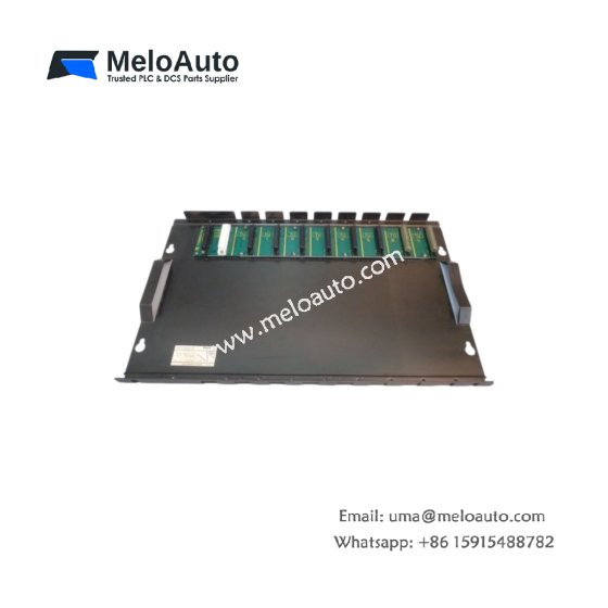 Fuji FSB088H expansion baseboard with 8 I/O slots, 50‑pin ribbon interface, 5m max cable length, passive design.