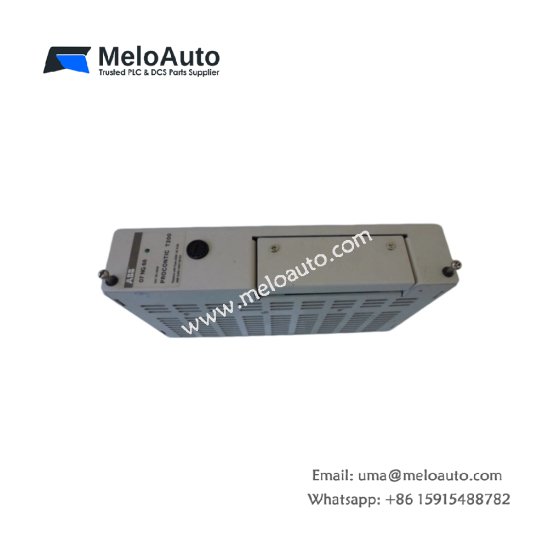 ABB 07 NG 66 R1 power supply module for Procontic systems. Output 24V DC at 2.5A, weight 0.65kg, size 130x50x110mm, two storage capacitors