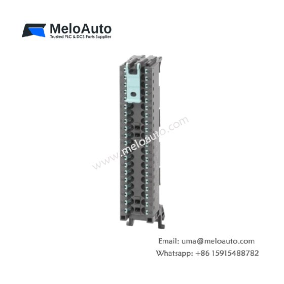 Siemens 6ES7592-1BM00-0XB0 Front Connector for S7-1500 I/O modules. 40 push-in terminals, 8A rating, tool-less wiring, coding pins, 0.15kg.