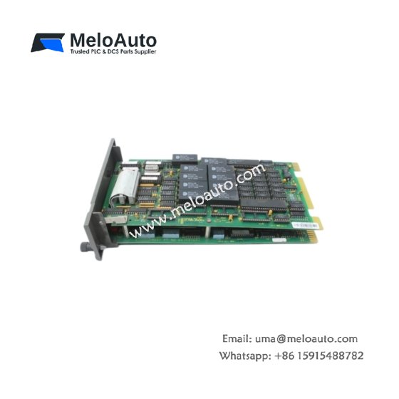 ABB Bailey INICT01 network transfer module with 28.6J energy storage, 10ms relay switching, 0.48kg weight, and RS-485 support.