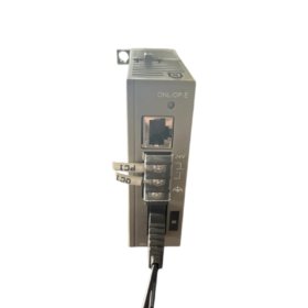Original Fuji NP2L-OE1 MICREX-SX bus interface module. Connects expansion racks up to 100 meters at 10 Mbit/s for distributed I/O. In stock.