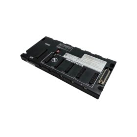 GE IC693CHS398J 5-slot rack base expansion for Series 90-30 PLC. Adds 5 module slots. 15m maximum cable length. No energy storage. 1.2kg