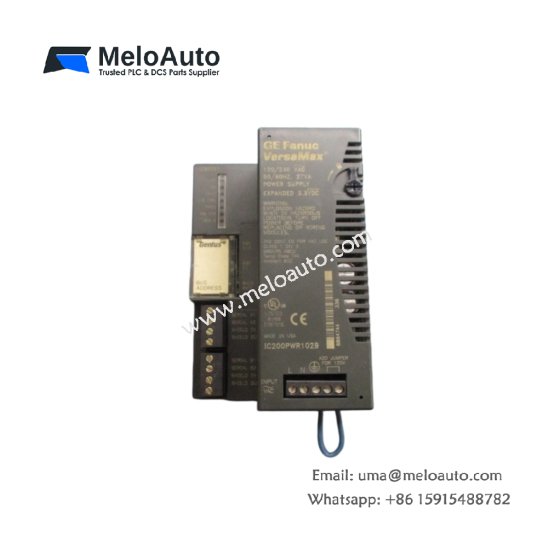 GE IC200PWR102B power supply for VersaMax. 120/240V AC input, 20W output, 0.45kg, 5V/24V DC rails. Reliable I/O power. Shop now.