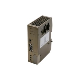 Siemens 6ES5318-8MB13 interface module. AS-Interface master, 62 slaves max, 100m range, 5ms cycle time, 268 components, 680µF storage, 0.85kg.