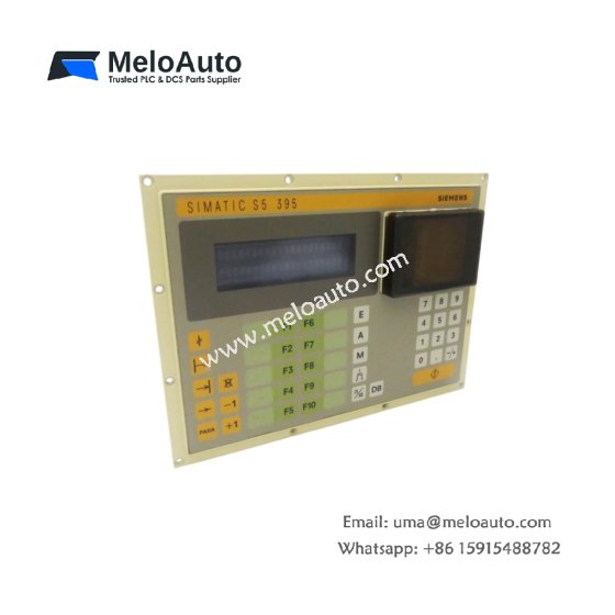 Buy the Siemens 6ES5395-0UA11 operator panel for SIMATIC S5. Features a membrane keypad, alphanumeric display, and serial connection