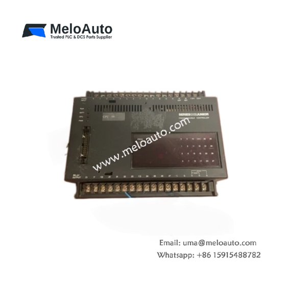 GE IC609SJR121B Series One Junior Controller. 12 discrete inputs, 8 relay outputs, 24V DC, 1KB EEPROM memory, no battery, DIN rail. 0.85kg