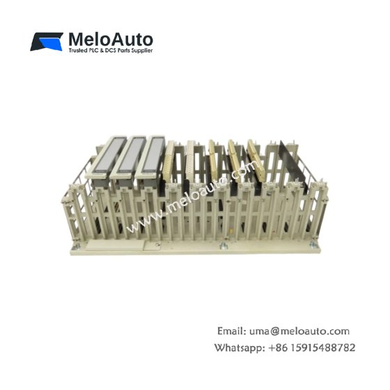 Schneider ASH827209 PLC rack. 16 I/O slots, 19-inch chassis, 4700µF storage, 10MHz backplane, 5.8kg. For AS series modules.