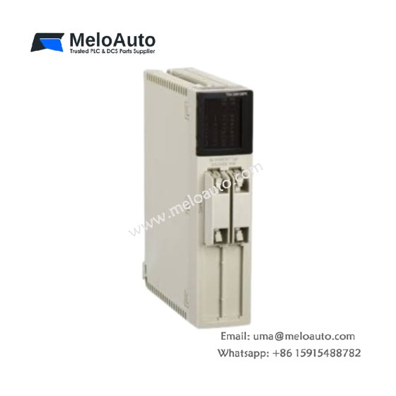 Schneider TSXDMY28RFK discrete mixed I/O module features 16 DC inputs and 12 relay outputs at 2A per contact. 1500VAC optical isolation