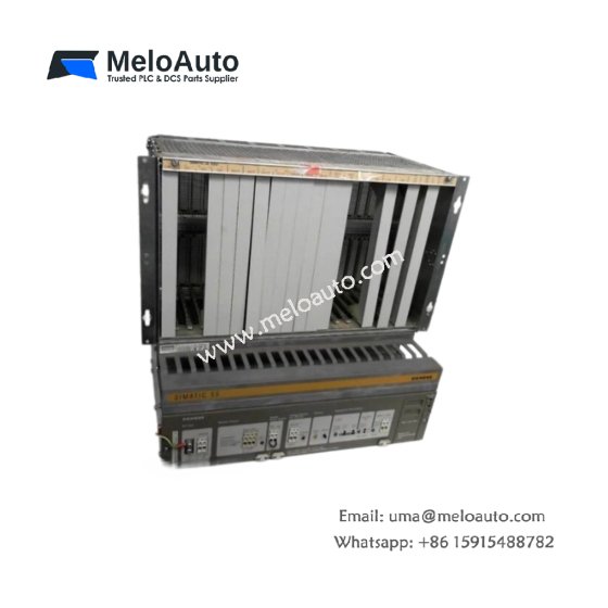 Siemens 6ES5155-3UA21 programmable controller. 32KB program memory, 16-bit CPU, 1.2ms scan time, 486 components, 1000µF storage, 1.18kg.