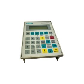 Siemens 6AV3505-1FB00 operator panel for SIMATIC S5. 7-inch monochrome LCD, 40 keys, weight 1.8kg, size 185x290x72mm