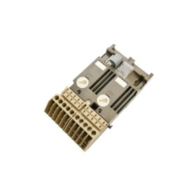 Siemens 6ES5700-8FA11 bus module for SIMATIC S5 racks. 8-slot passive backplane, DIN 41612 connectors, 5V/20A capacity.
