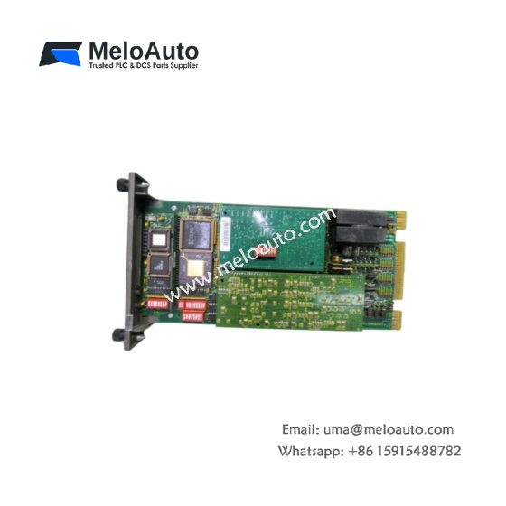 ABB IMHSS03 Hydraulic Servo Module: ±100mA PWM valve drive, 250µs control loop, 4 analog inputs, 16-bit resolution, 1200mAh battery.