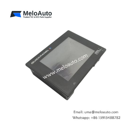 GE QPI21100S2P operator interface display. 10.4" color touchscreen, 800x600 resolution, Ethernet, RS-232/485, no battery, IP65 front